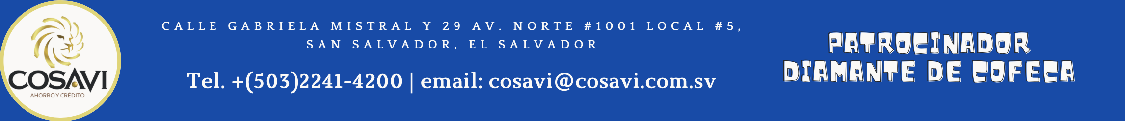 COSAVI, patrocinador diamante de COFECA